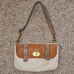 Fossil Tan and Cream Women's Bag